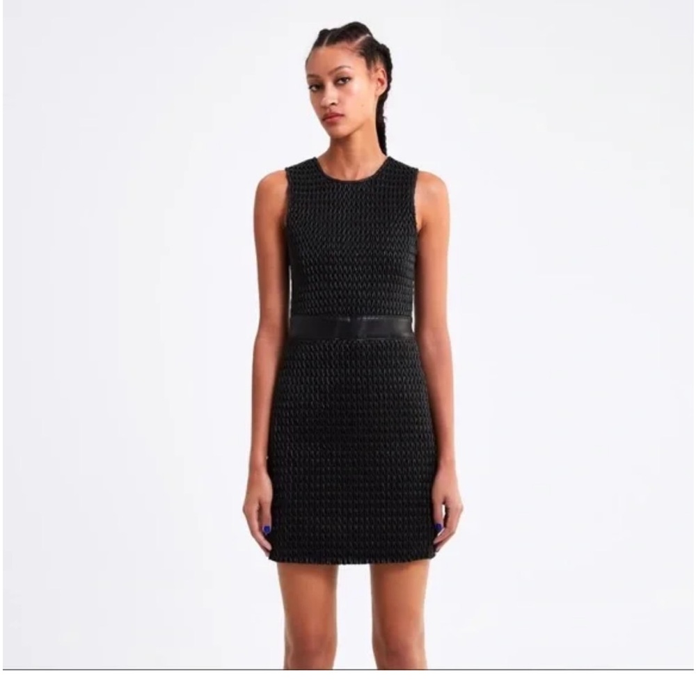 ZARA faux leather dress